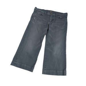 7 For All Mankind Gray Ankle & Cropped Jeans